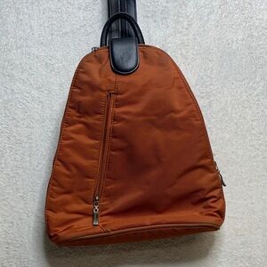 Baggallini Orange Backpack with Black Accents